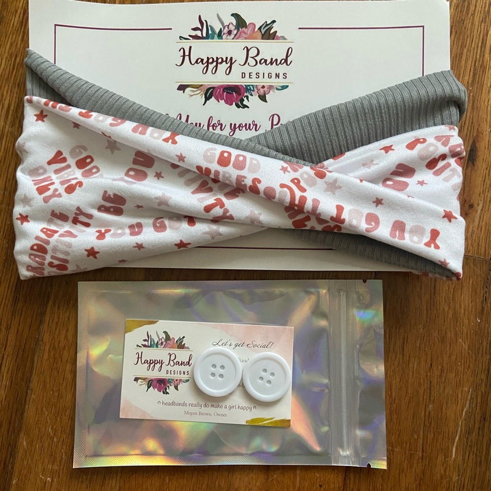 Pair of headbands- happyband Etsy